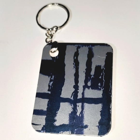 NEW Handmade Keychain Bag Tag! Italian Wood Art 03. "I LOVE My Bag" Wood Heart. - Picture 4 of 6